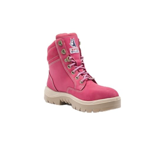 Steel Blue Ladies Boot Pink