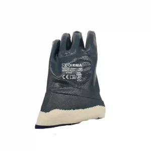 KEMA Heavy Weight Blue Nitrile Fully Coated Hand Glove 1