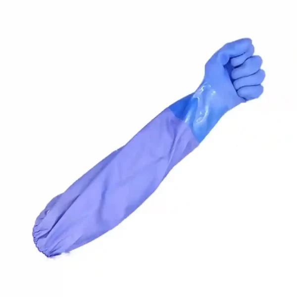 PVC long cuff gloves 2