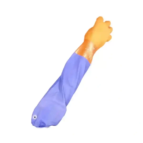 PVC long cuff gloves 4